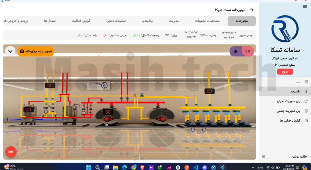 Central Heating System Monitoring Dashboard