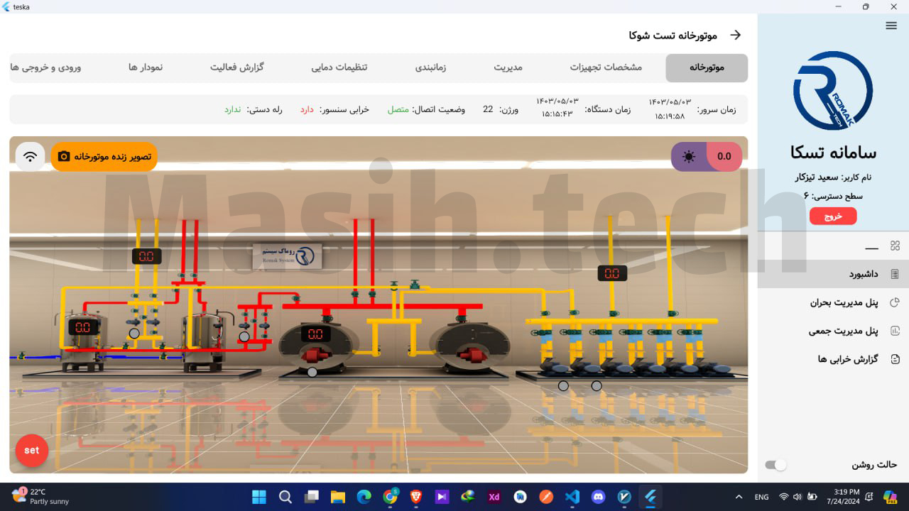 Central Heating System Monitoring Dashboard